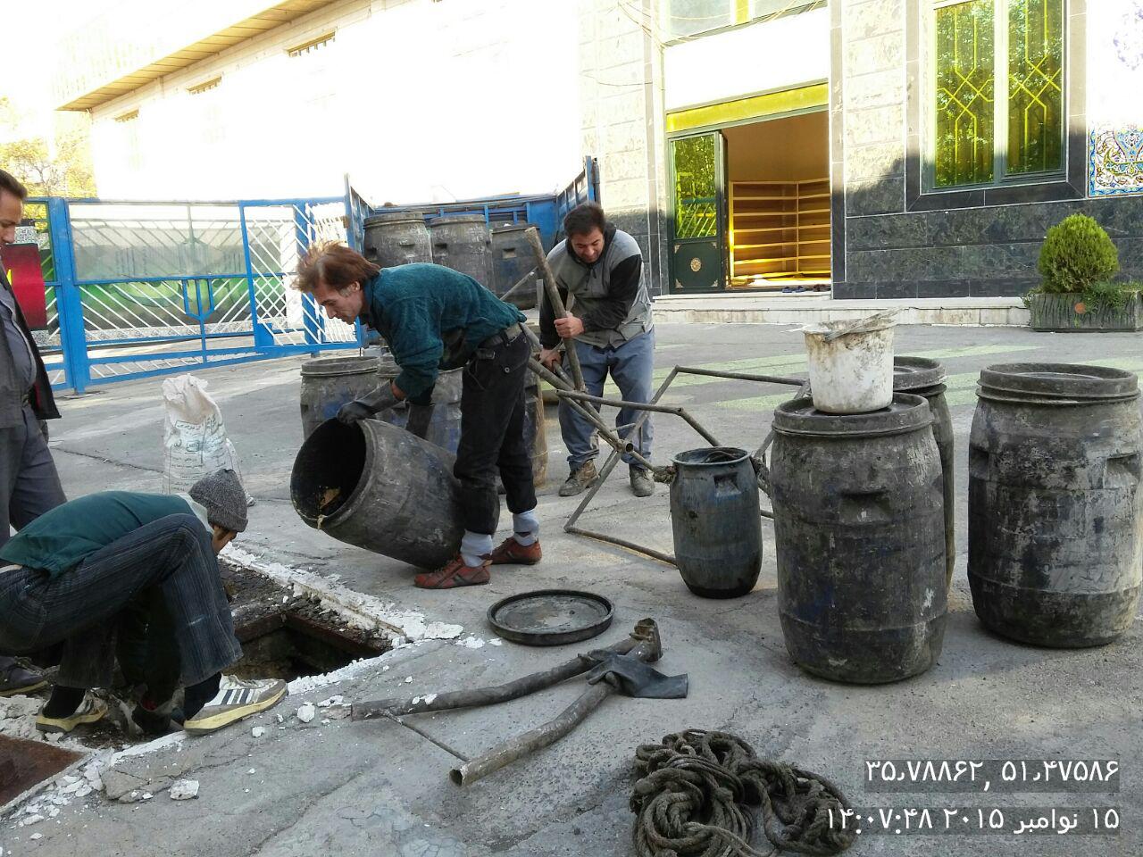 لوله بازکنی تخلیه چاه در کشاورز ۸۸۶۵۶۲۳۹